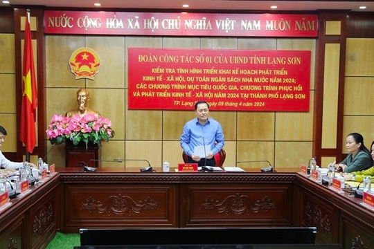 Lạng Sơn: Giải ngân vốn đầu tư công quý I/2024 đạt thấp Lạng Sơn: Giải ngân vốn đầu tư công quý I/2024 đạt thấp