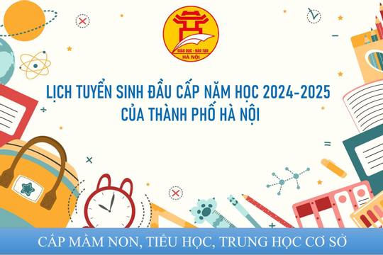Infographic – Lịch tuyển sinh đầu cấp năm học 2024-2025 của TP. Hà Nội