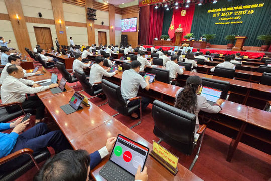 Kỳ họp thứ 15 Hội đồng nhân dân Thành phố Hải Phòng: Thông qua 7 Nghị quyết quan trọng Kỳ họp thứ 15 Hội đồng nhân dân Thành phố Hải Phòng: Thông qua 7 Nghị quyết quan trọng