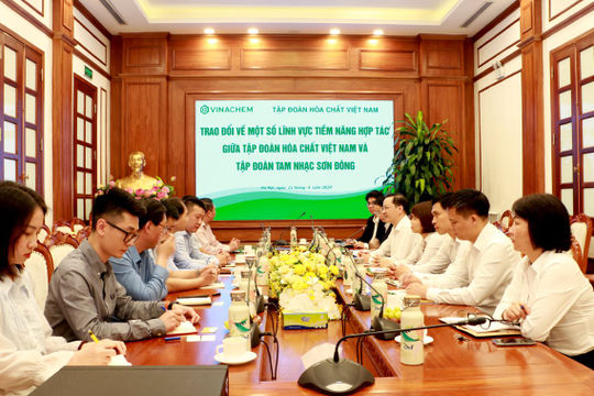 Tập đoàn Hóa chất Việt Nam và Tập đoàn Tam Nhạc Sơn Đông: Chia sẻ, hợp tác trong lĩnh vực thế mạnh  Tập đoàn Hóa chất Việt Nam và Tập đoàn Tam Nhạc Sơn Đông: Chia sẻ, hợp tác trong lĩnh vực thế mạnh