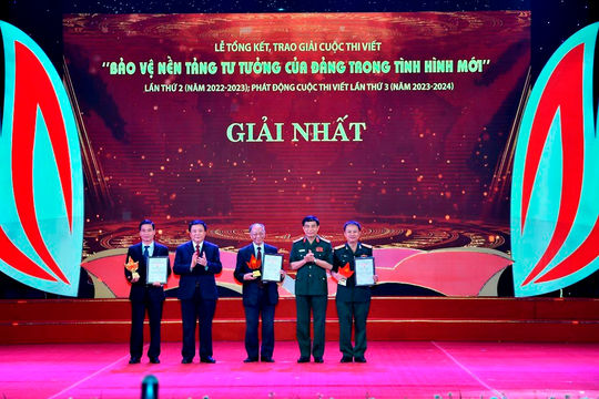 38 tác phẩm đoạt giải Cuộc thi viết “Bảo vệ nền tảng tư tưởng của Đảng trong tình hình mới” 