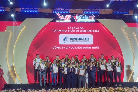 Vinh danh doanh nghiệp tăng trưởng nhanh và doanh nghiệp ngành xây dựng uy tín