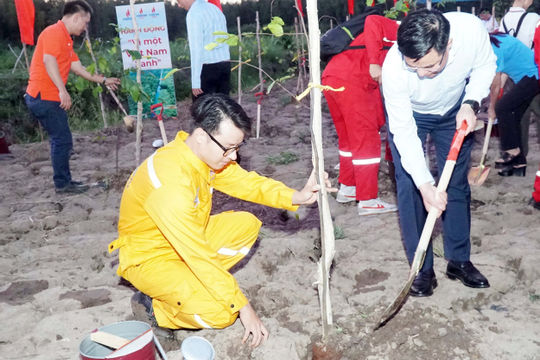 Petrovietnam phát động trồng cây phục hồi rừng trên đất ngập nước