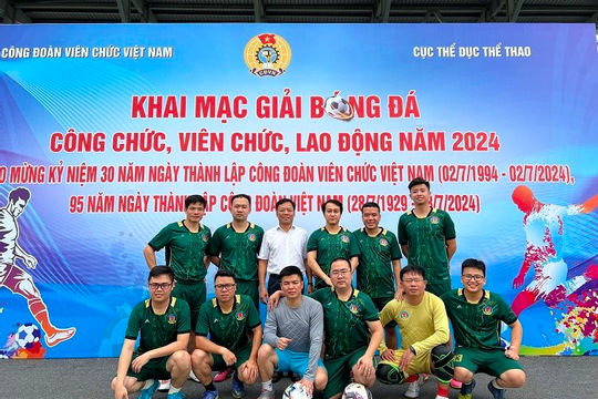 Công đoàn Kiểm toán nhà nước tham dự Giải bóng đá Công chức, viên chức, lao động năm 2024 Công đoàn Kiểm toán nhà nước tham dự Giải bóng đá Công chức, viên chức, lao động năm 2024
