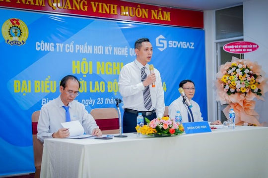 Công ty CP Hơi kỹ nghệ que hàn (Sovigaz): 
Nỗ lực vượt khó, hoàn thành tốt nhiệm vụ Công ty CP Hơi kỹ nghệ que hàn (Sovigaz): 
Nỗ lực vượt khó, hoàn thành tốt nhiệm vụ