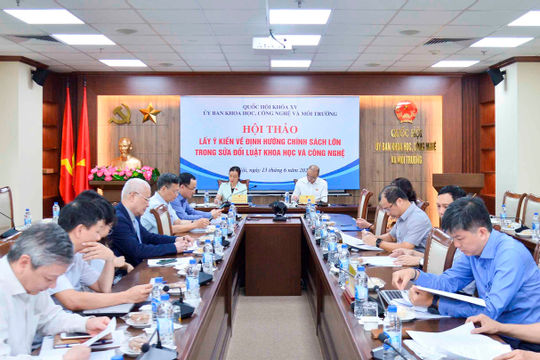 Lấy ý kiến doanh nghiệp về định hướng sửa Luật Khoa học và Công nghệ Lấy ý kiến doanh nghiệp về định hướng sửa Luật Khoa học và Công nghệ