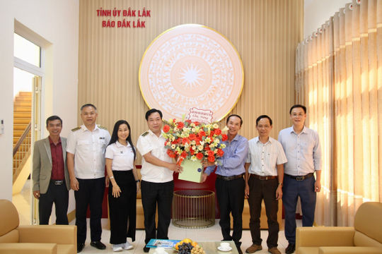 Kiểm toán nhà nước khu vực XII thăm, chúc mừng Báo Đắk Lắk nhân kỷ niệm 99 năm Ngày Báo chí cách mạng Việt Nam