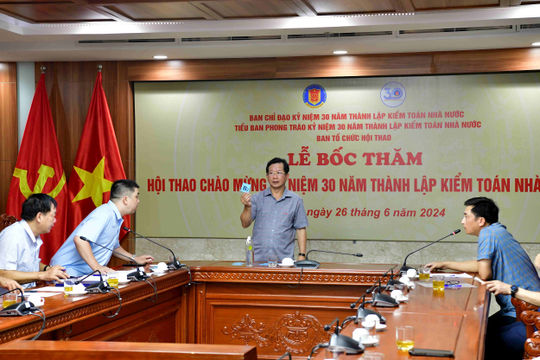 Bốc thăm chia bảng Hội thao chào mừng kỷ niệm 30 năm Ngày thành lập Kiểm toán nhà nước Bốc thăm chia bảng Hội thao chào mừng kỷ niệm 30 năm Ngày thành lập Kiểm toán nhà nước