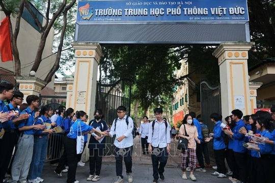 Gần 109.000 thí sinh tại Hà Nội hoàn thành kỳ thi tốt nghiệp THPT năm 2024