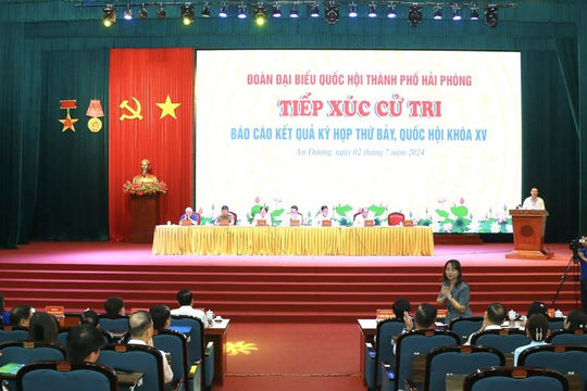 Cử tri Hải Phòng kiến nghị nhiều cơ chế, chính sách phát triển kinh tế Thành phố