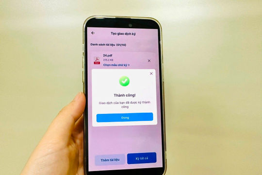 Chữ ký số góp phần đảm bảo xác thực an toàn các giao dịch tài chính, ngân hàng