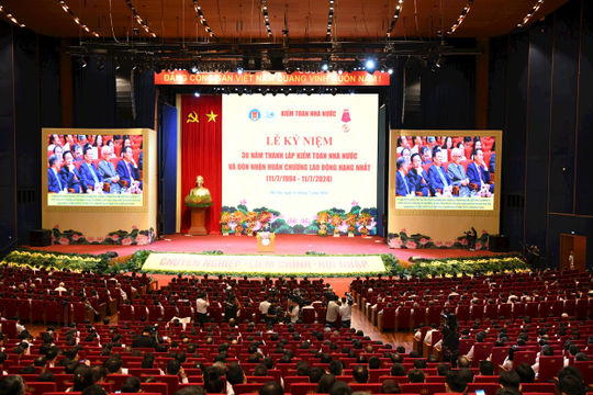 Long trọng tổ chức Lễ Kỷ niệm 30 năm thành lập Kiểm toán nhà nước và đón nhận Huân chương Lao động hạng Nhất