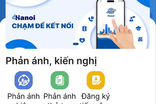 Tiếp nhận nhiều ý kiến phản ánh về trật tự, văn minh đô thị và môi trường qua ứng dụng iHanoi Tiếp nhận nhiều ý kiến phản ánh về trật tự, văn minh đô thị và môi trường qua ứng dụng iHanoi