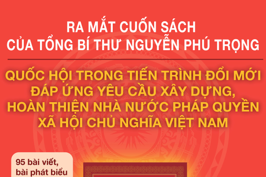 Cuốn sách của Tổng Bí thư Nguyễn Phú Trọng “Quốc hội trong tiến trình đổi mới đáp ứng yêu cầu xây dựng, hoàn thiện Nhà nước pháp quyền XHCN Việt Nam”