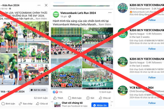 Cảnh báo hình thức lừa đảo mạo danh các giải chạy của Vietcombank Cảnh báo hình thức lừa đảo mạo danh các giải chạy của Vietcombank