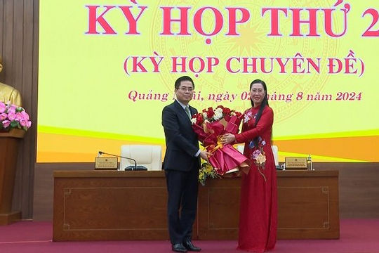 Ông Nguyễn Hoàng Giang được bầu giữ chức Chủ tịch UBND tỉnh Quảng Ngãi