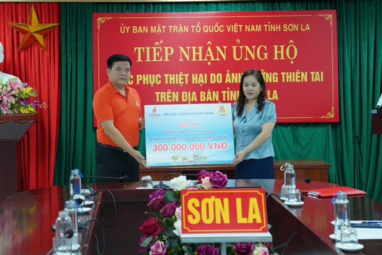 "Ấm" tình người Petrovietnam sau mưa lũ tại Sơn La và Điện Biên