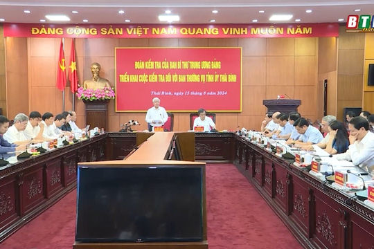 Tập trung kiểm tra việc thực hiện công tác xây dựng, chỉnh đốn Đảng