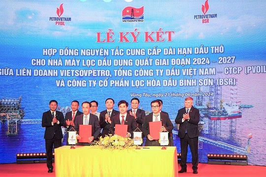 Cung cấp dài hạn dầu thô Bạch Hổ cho Nhà máy Lọc dầu Dung Quất