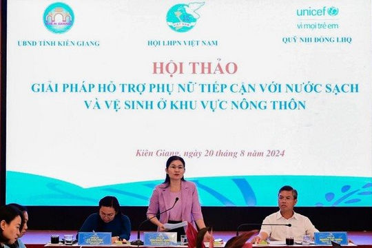 Hỗ trợ phụ nữ tiếp cận nước sạch và vệ sinh khu vực nông thôn