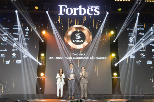 SABECO được vinh danh Top 50 công ty niêm yết tốt nhất Việt Nam 2024 do FORBES Việt Nam công bố 