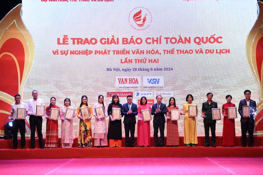94 tác phẩm đạt Giải Báo chí “Vì sự nghiệp phát triển Văn hóa, Thể thao và Du lịch” lần thứ hai 