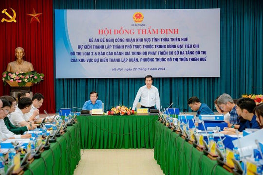 Khu vực tỉnh Thừa Thiên Huế dự kiến thành lập thành phố trực thuộc Trung ương đạt tiêu chí đô thị loại I