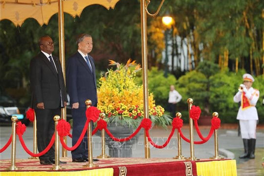 Tổng Bí thư, Chủ tịch nước Tô Lâm chủ trì lễ đón chính thức Tổng thống Guinea-Bissau