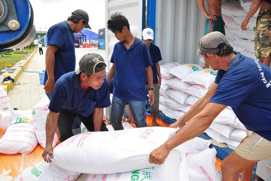 Hỗ trợ 200 tấn gạo cho 14 địa phương bị ảnh hưởng cơn bão số 3 Hỗ trợ 200 tấn gạo cho 14 địa phương bị ảnh hưởng cơn bão số 3