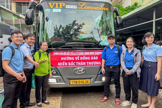 Bình Định: Hai đoàn công tác y tế xuất quân hỗ trợ các tỉnh bị ảnh hưởng nặng sau bão Yagi