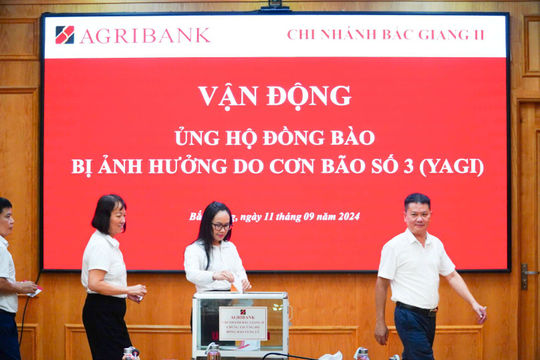 Agribank chung sức cùng các địa phương và người dân khắc phục hậu quả của cơn bão số 3