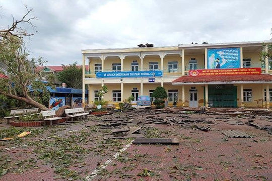 99 trường/điểm trường chưa thể dạy học sau bão lũ