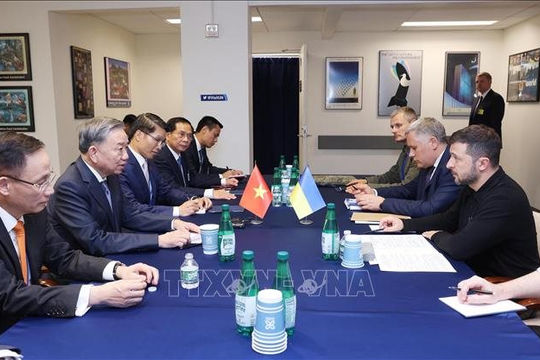 Tổng Bí thư, Chủ tịch nước Tô Lâm gặp Chủ tịch EC và Tổng thống Ukraine