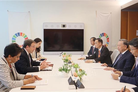 Tổng Bí thư, Chủ tịch nước Tô Lâm tiếp lãnh đạo các tổ chức quốc tế