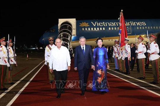 Tổng Bí thư, Chủ tịch nước Tô Lâm đến La Habana, bắt đầu thăm cấp Nhà nước Cộng hoà Cuba Tổng Bí thư, Chủ tịch nước Tô Lâm đến La Habana, bắt đầu thăm cấp Nhà nước Cộng hoà Cuba