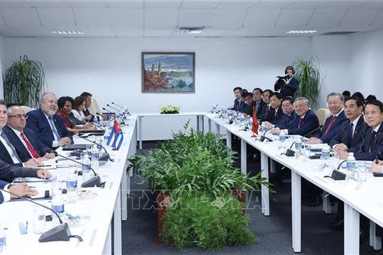 Tổng Bí thư, Chủ tịch nước Tô Lâm hội kiến Thủ tướng Chính phủ Cuba 