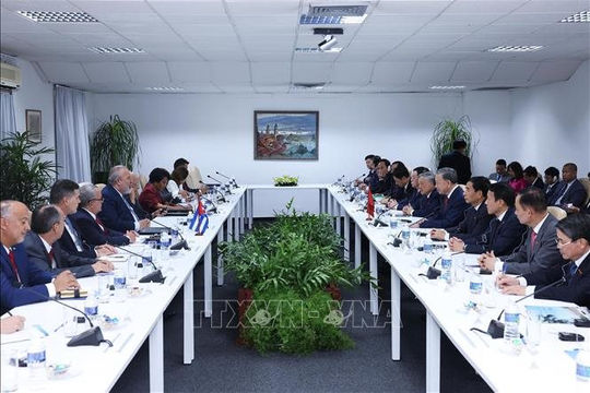 Tổng Bí thư, Chủ tịch nước Tô Lâm hội kiến Thủ tướng Cuba Manuel Marreo Cruz