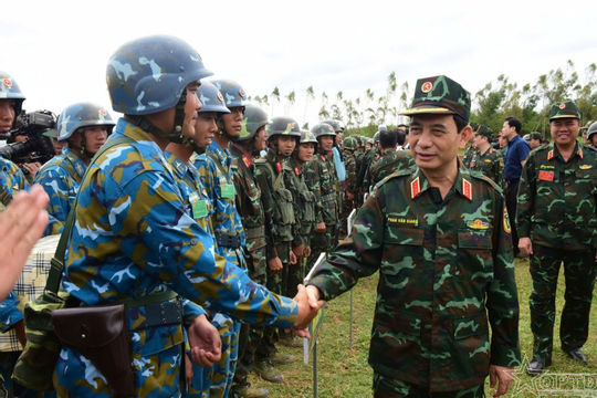Hoàn thành tốt nhiệm vụ thực binh diễn tập khu vực phòng thủ Thủ đô  Hoàn thành tốt nhiệm vụ thực binh diễn tập khu vực phòng thủ Thủ đô