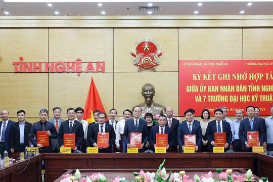 Nghệ An hợp tác với 7 Trường Đại học nhằm nâng cao chất lượng nguồn nhân lực Nghệ An hợp tác với 7 Trường Đại học nhằm nâng cao chất lượng nguồn nhân lực