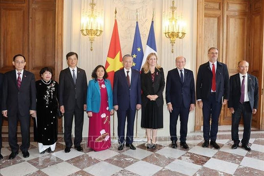 Tổng Bí thư, Chủ tịch nước Tô Lâm hội kiến Chủ tịch Quốc hội Pháp