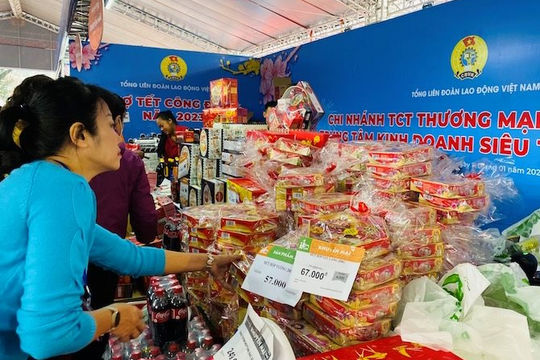 “Chợ Tết Công đoàn năm 2025”: Chung sức chăm lo tốt hơn cho đoàn viên, người lao động