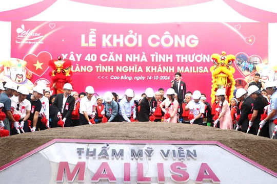 Cao Bằng: Khởi công Dự án xây dựng 40 nhà tình thương