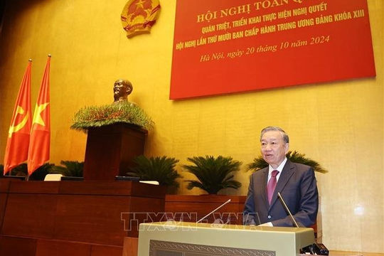 Phát biểu của Tổng Bí thư, Chủ tịch nước tại Hội nghị toàn quốc quán triệt, triển khai Nghị quyết Hội nghị lần thứ 10 Ban Chấp hành Trung ương Đảng khóa XIII  Phát biểu của Tổng Bí thư, Chủ tịch nước tại Hội nghị toàn quốc quán triệt, triển khai Nghị quyết Hội nghị lần thứ 10 Ban Chấp hành Trung ương Đảng khóa XIII