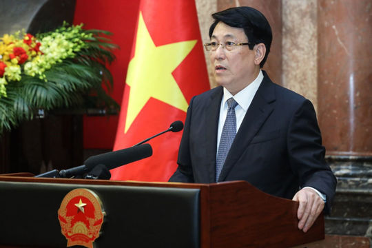 Chủ tịch nước Lương Cường gặp mặt tập thể cán bộ Văn phòng Chủ tịch nước