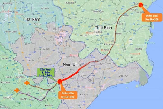 Thái Bình - Nam Định nỗ lực hợp tác khởi công dự án cao tốc gần 20 nghìn tỷ đồng