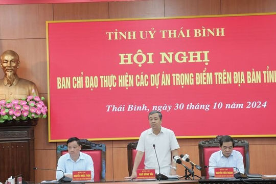 Giải quyết vướng mắc tại 7 dự án trọng điểm của Thái Bình