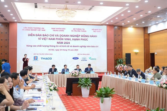 Báo chí cần là kênh đồng hành, vì sự phát triển của doanh nghiệp Việt Báo chí cần là kênh đồng hành, vì sự phát triển của doanh nghiệp Việt