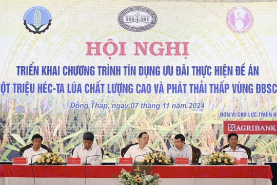Ngân hàng cam kết đáp ứng vốn cho sản xuất lúa gạo chất lượng cao Ngân hàng cam kết đáp ứng vốn cho sản xuất lúa gạo chất lượng cao