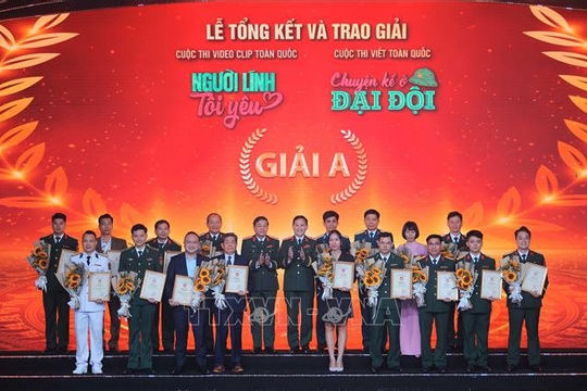 Trao giải Cuộc thi “Người lính tôi yêu” và “Chuyện kể ở đại đội”