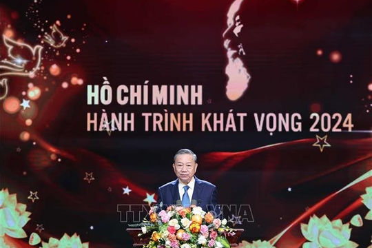 Tổng Bí thư Tô Lâm dự Chương trình 'Hồ Chí Minh - Hành trình khát vọng 2024'